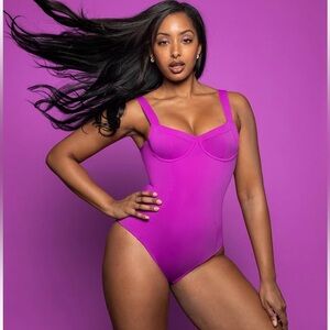 NWT Ta3 Lifty Vibrant Orchid One-Piece Swimsuit Womens Size XL Cup B/C UPF 50+